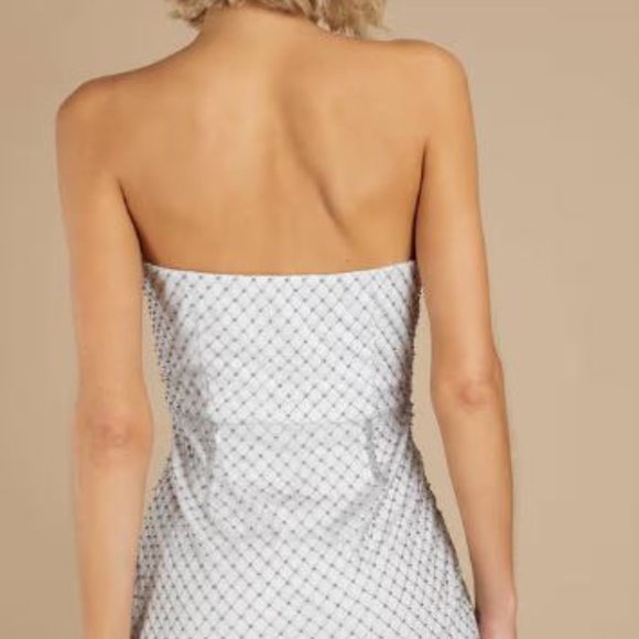 Tobi KAYLA WHITE EMBELLISHED BODYCON DRESS - Picture 2 of 5